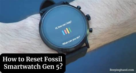 how to reset fossil smartwatch gen 5|fossil smartwatch error.